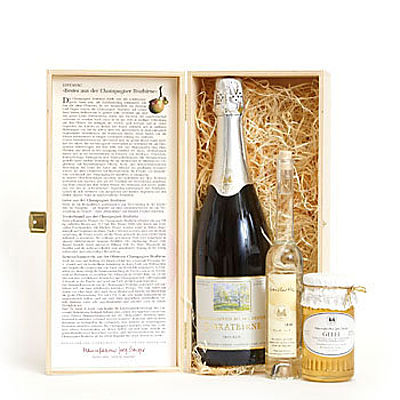 Bestes aus der Champagnerbratbirne Geschenk Set