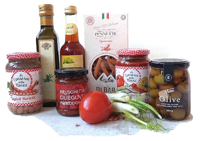 Vegetarischer Geschenkkorb - Italian Style