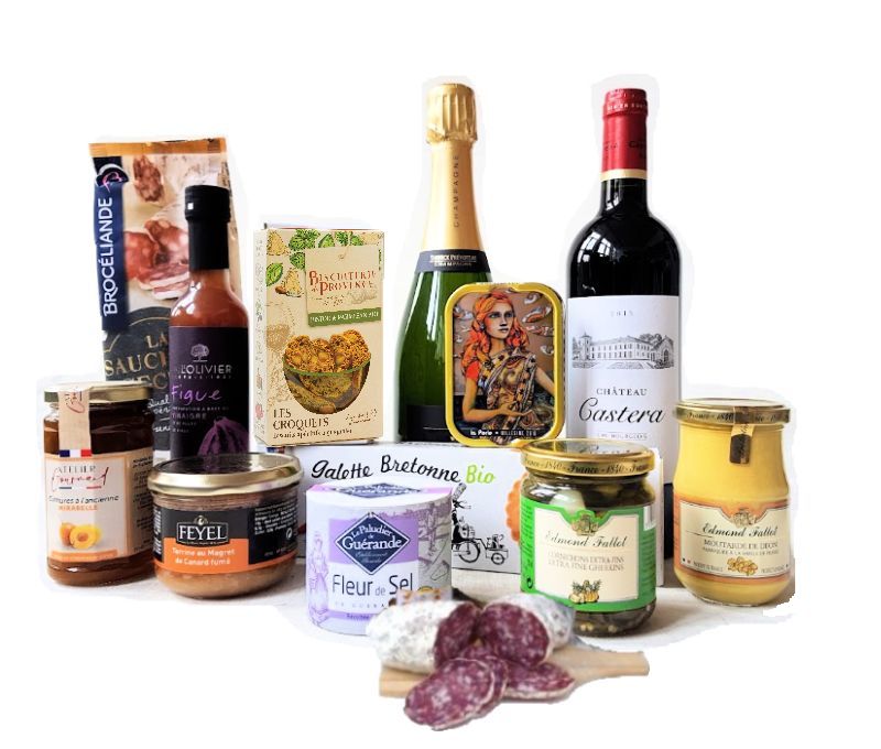 Französischer Geschenkkorb